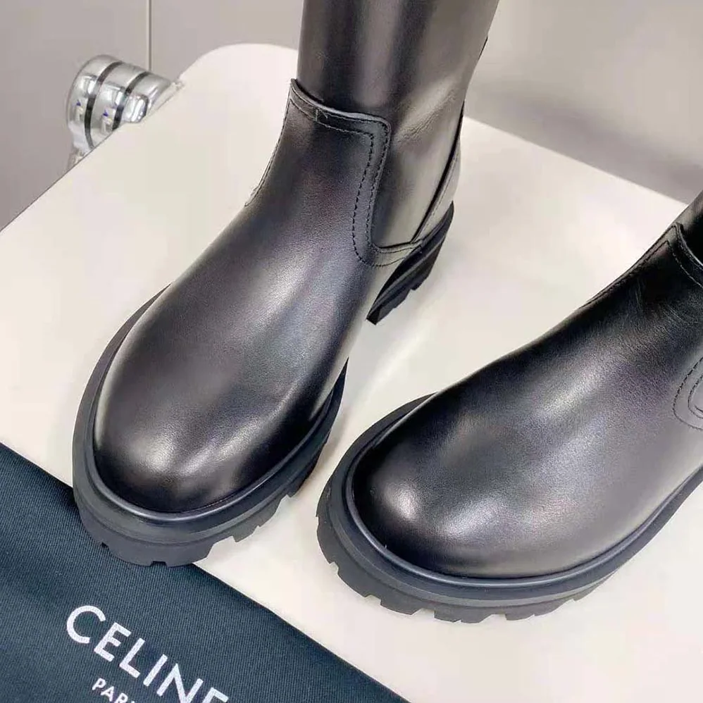 Celine Margaret High Boot in Calfskin for Women