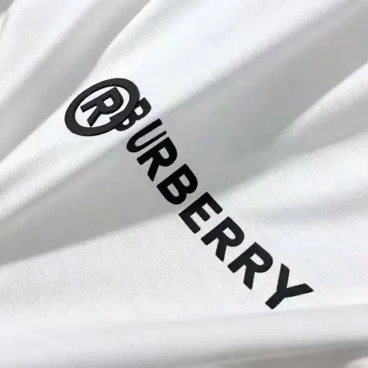 Burberry Logo Print Cotton Oversized T-Shirt for Men in White