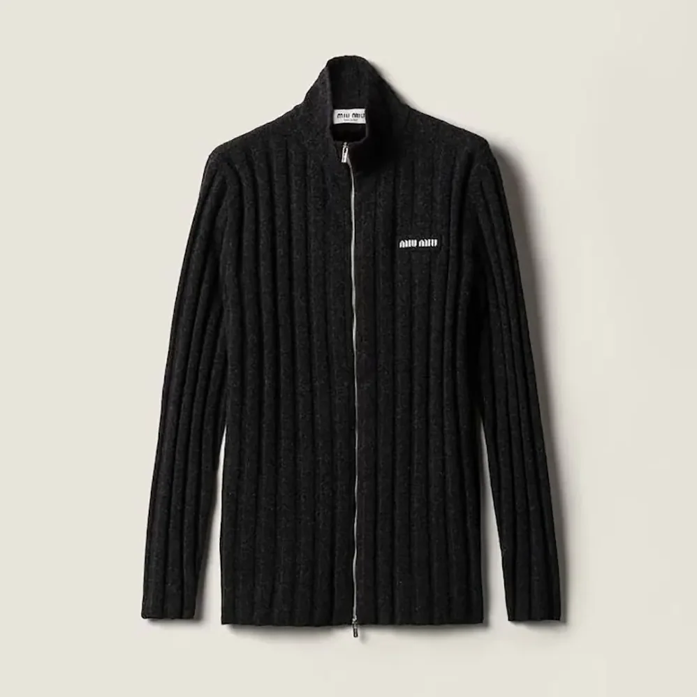 Miu Miu Wool And Cashmere Cardigan for Women Miu Miu Wool And Cashmere Cardigan for Women