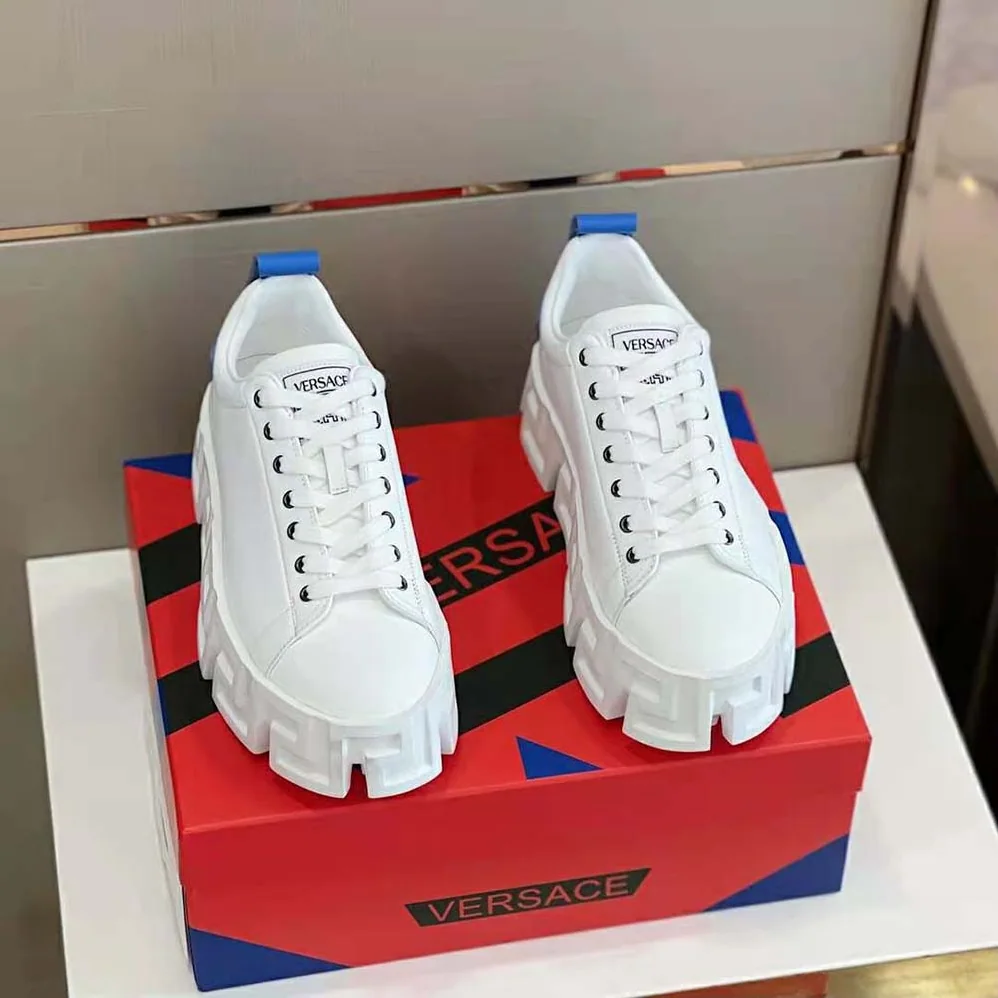Versace Greca Labyrinth Sneakers for Unisex in Blue Versace Greca Labyrinth Sneakers for Unisex in Blue