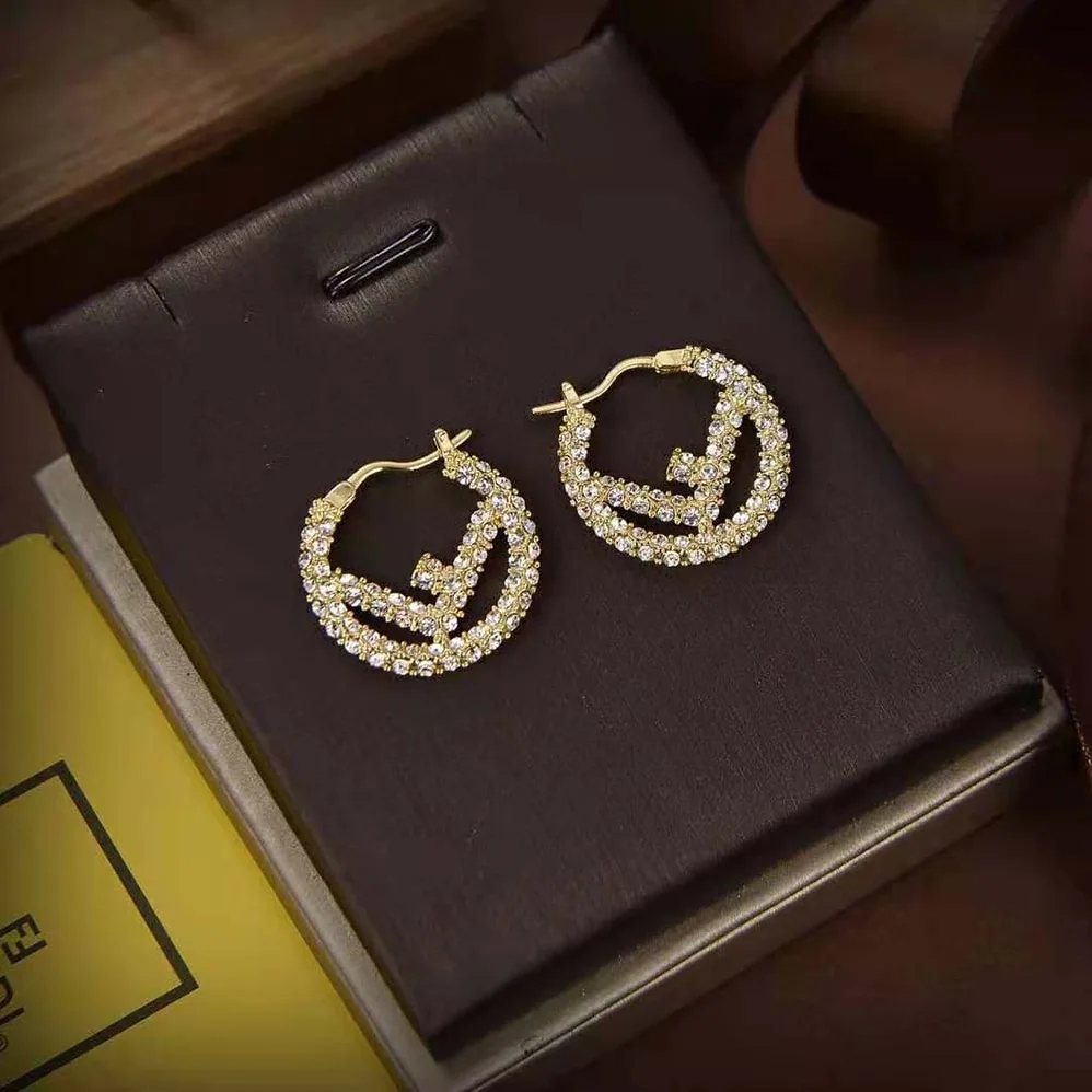 Fendi Hoop Earrings with F is Fendi Motif for Women Fendi Hoop Earrings with F is Fendi Motif for Women