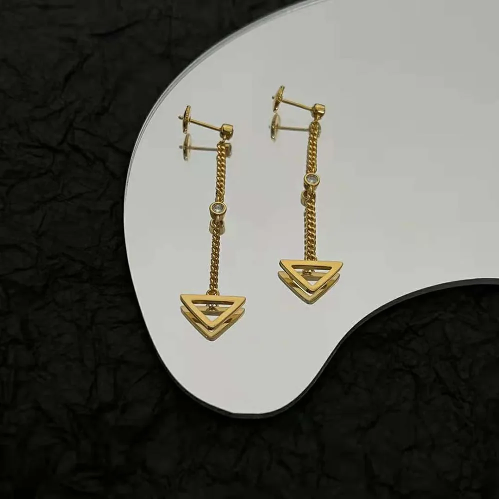 Prada Eternal Gold Cut-out Drop Earrings in Yellow Gold with Diamonds for Women Prada Eternal Gold Cut-out Drop Earrings in Yellow Gold with Diamonds for Women