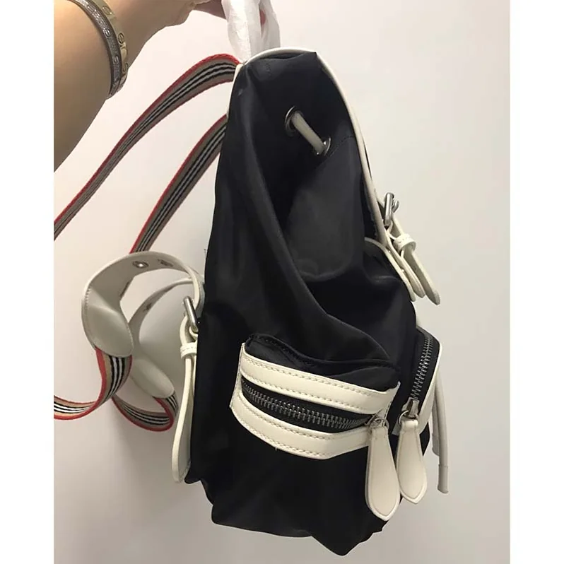 Burberry The Medium Rucksack in Technical Nylon and Leather for Unisex Burberry The Medium Rucksack in Technical Nylon and Leather for Unisex