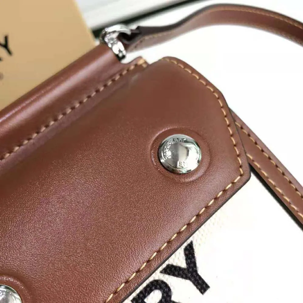 Burberry Mini Horseferry Print Title Bag with Pocket Detail for Women