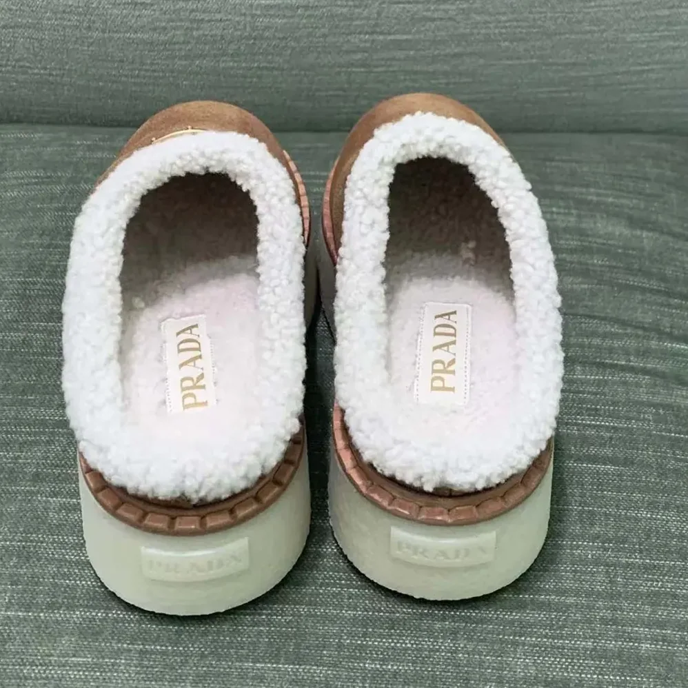 Prada Suede Mules for Women Prada Suede Mules for Women