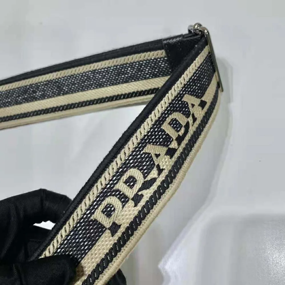 Prada Saffiano Prada Triangle Bag for Women in Black