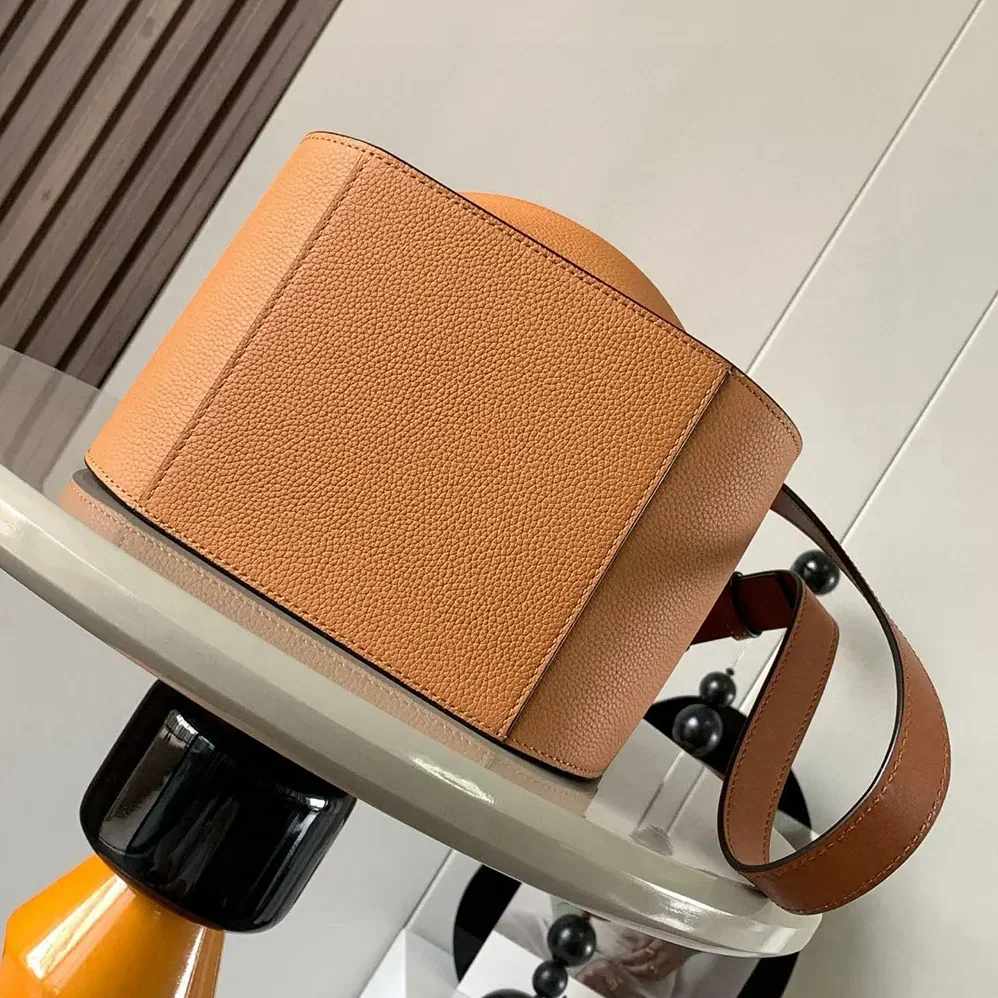 Loewe Compact Hammock Bag in Soft Grained Calfskin for Unisex in Brown Loewe Compact Hammock Bag in Soft Grained Calfskin for Unisex in Brown