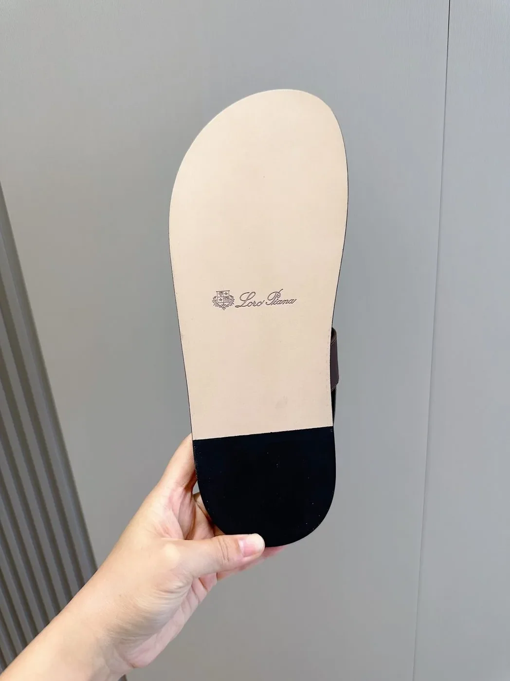Loro Piana Nama Sandal Dark Brown
