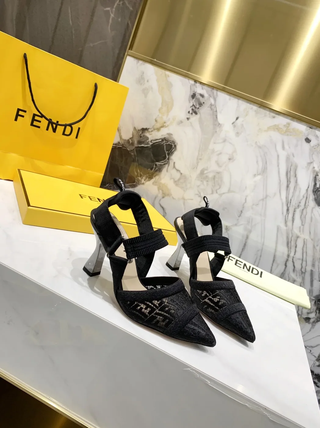 Fendi Colibri Micromesh Black FF Fendi Colibri Micromesh Black FF