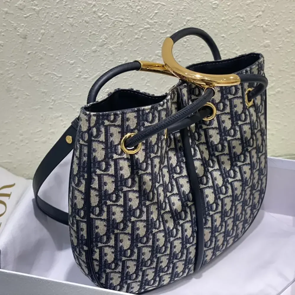 Dior Medium Dior Nolita Bag Blue Dior Oblique Jacquard for Women