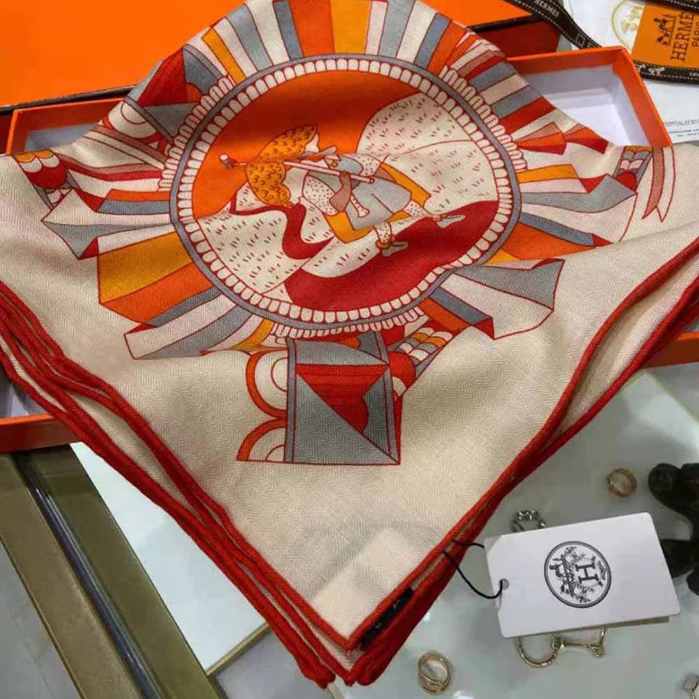 Hermes L'ombrelle Magique Shawl 140 for Women Hermes L'ombrelle Magique Shawl 140 for Women