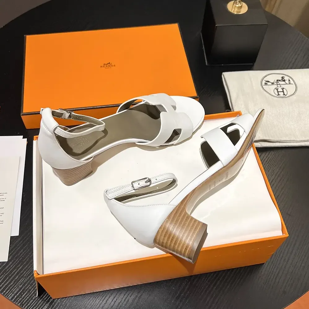 Hermes Encens 50 Sandal-White H221119Z for Women Hermes Encens 50 Sandal-White H221119Z for Women