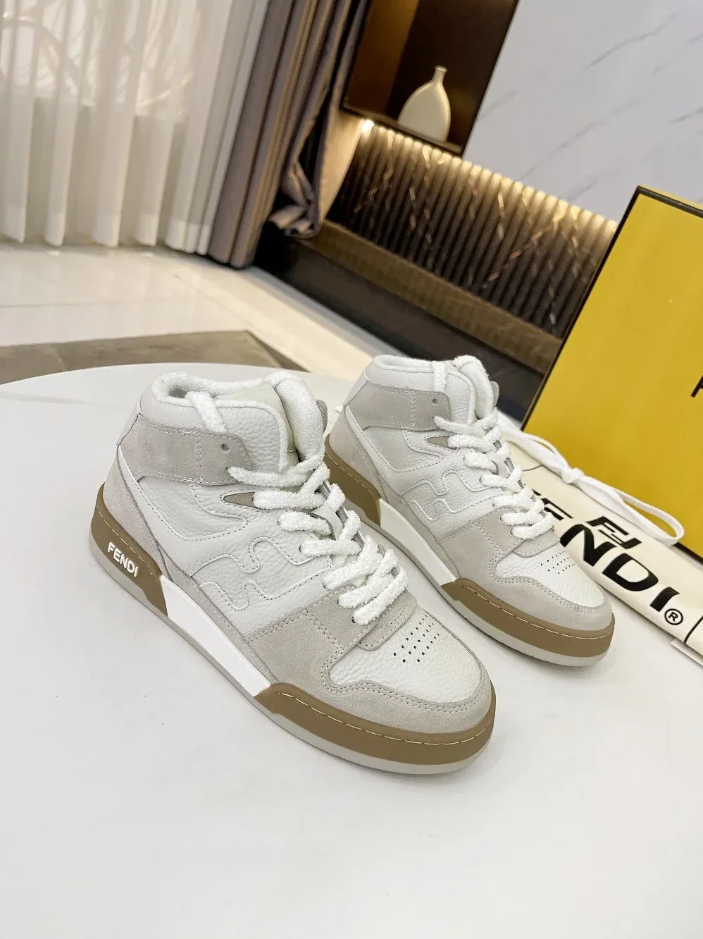 Fendi Low Tops In White Fendi Low Tops In White