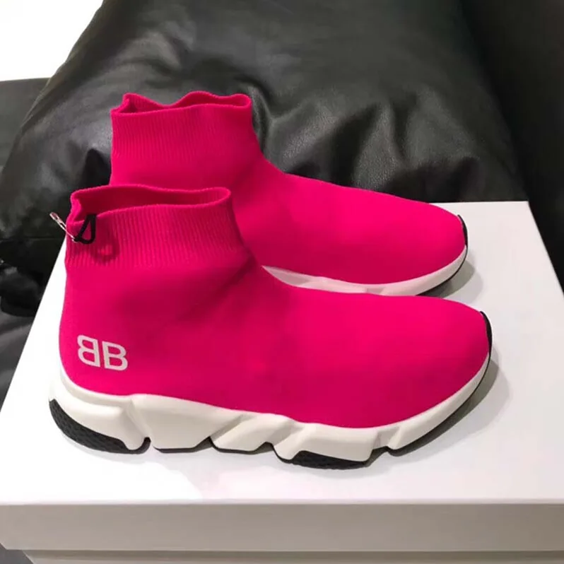 Balenciaga Speed Trainers Shoes Rose for Women Balenciaga Speed Trainers Shoes Rose for Women