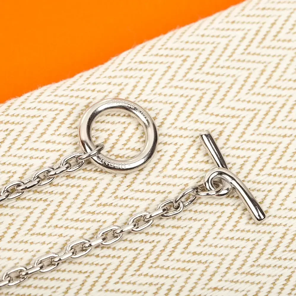 Hermes Chaine D Ancre Vulcanium Necklace for Unisex