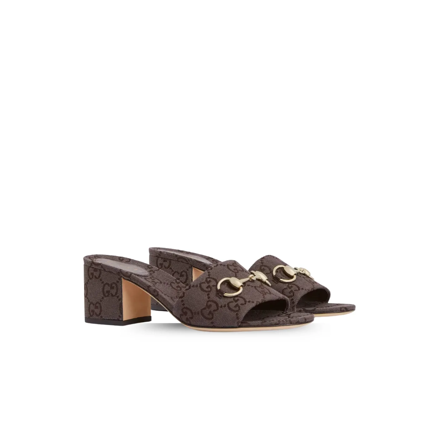 Gucci Horsebit Slide Sandals Dark Brown