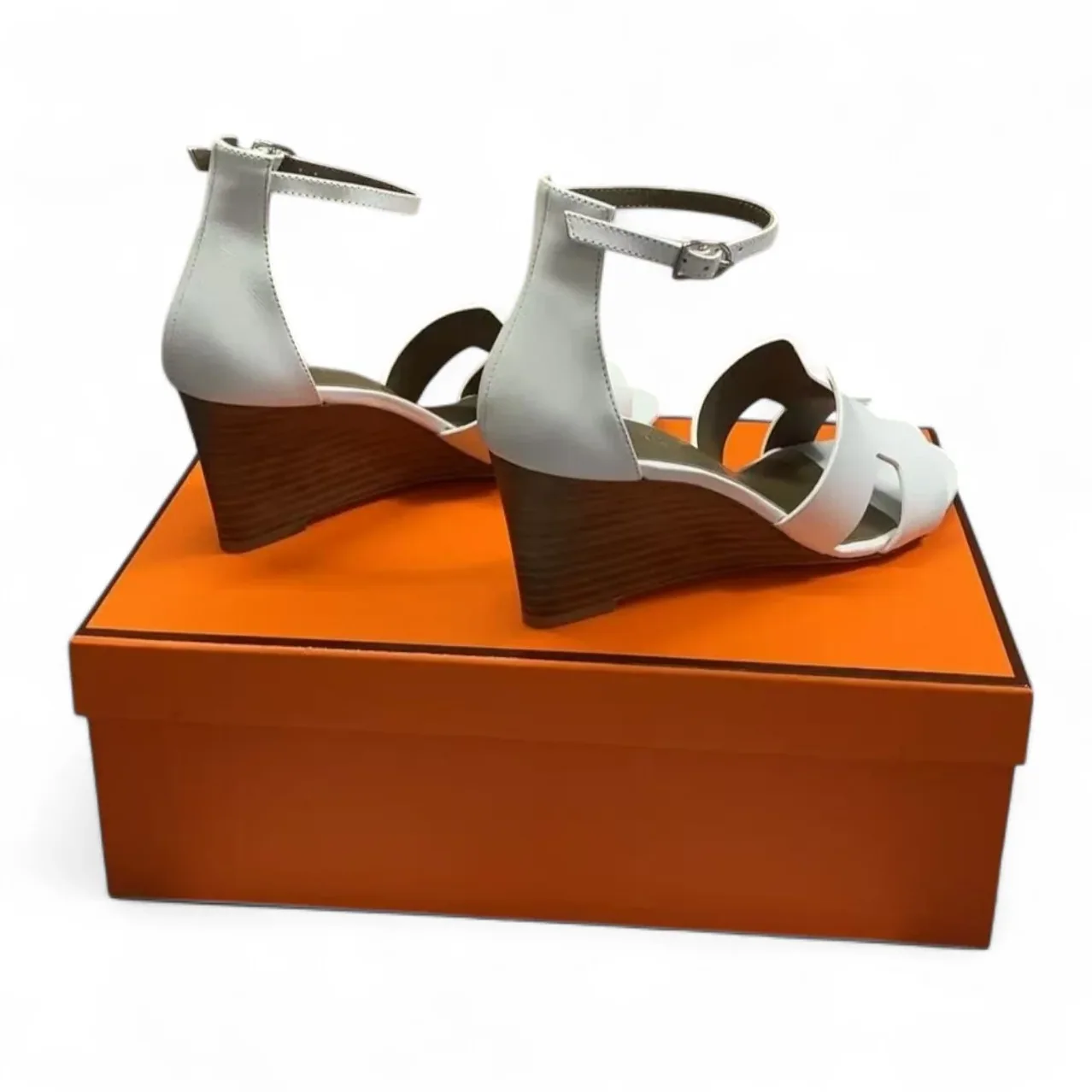 Hermes Legend Sandal White , Shoes for Women