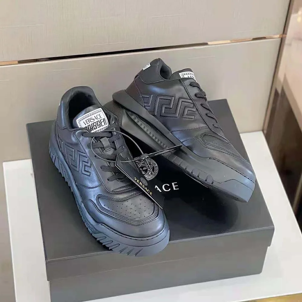 Versace Greca Odissea Sneakers for Men in Black