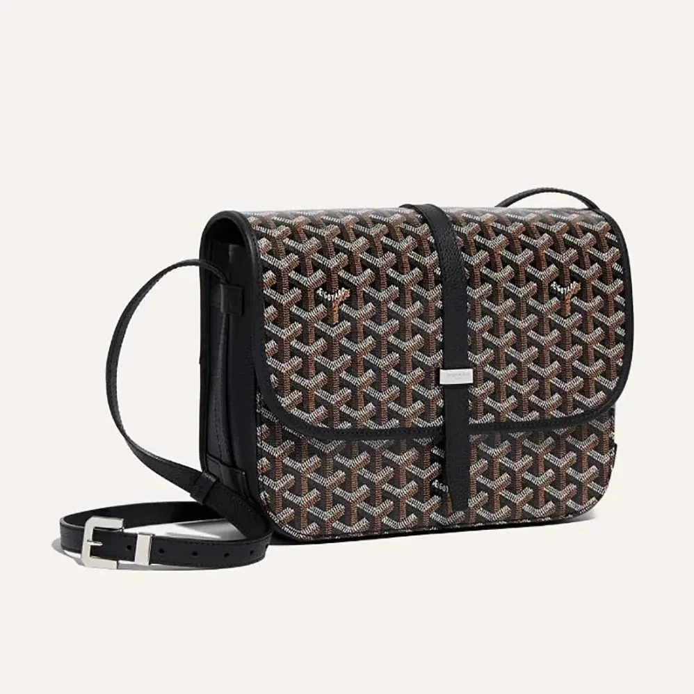 Goyard Belvedere Mm Bag for Unisex in Black Goyard Belvedere Mm Bag for Unisex in Black