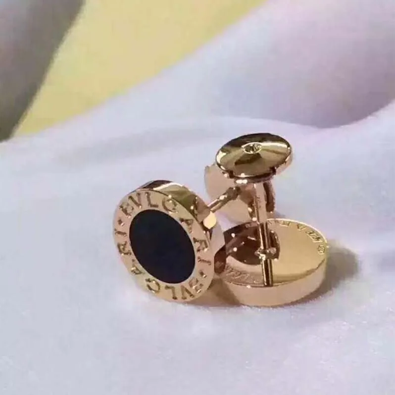 Bvlgari Bvlgari 18 KT Rose Gold Single Stud Earring Onyx for Women Bvlgari Bvlgari 18 KT Rose Gold Single Stud Earring Onyx for Women