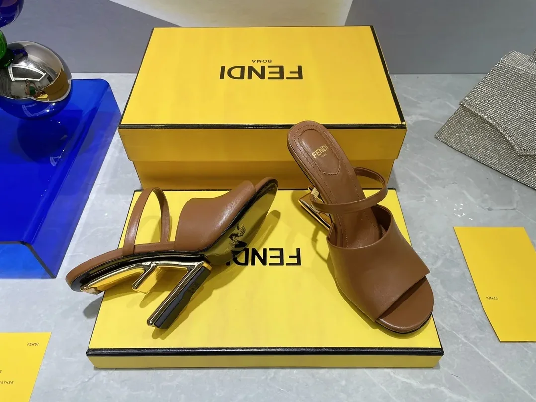 Fendi First Brown High-Heeled Sandals 8R8212NA7F148R