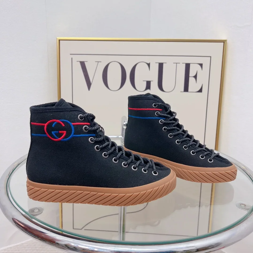 Gucci Interlocking G High for Women in Top Sneaker Black