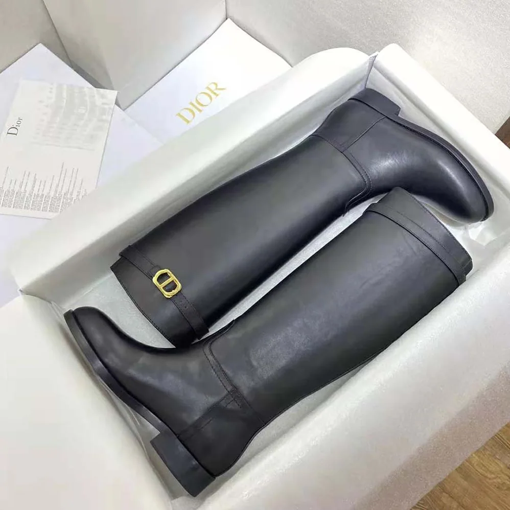 Dior Empreinte Boot Black Calfskin for Women Dior Empreinte Boot Black Calfskin for Women