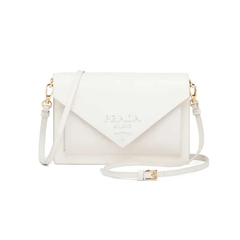 Prada Ladies Saffiano Leather Mini Bag in White Prada Ladies Saffiano Leather Mini Bag in White