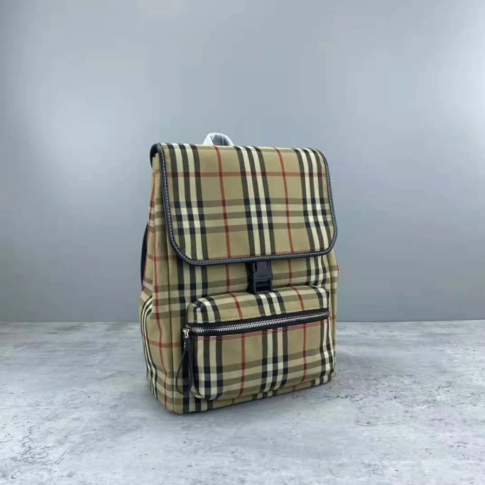 Burberry Vintage Check Cotton Backpack for Women Burberry Vintage Check Cotton Backpack for Women