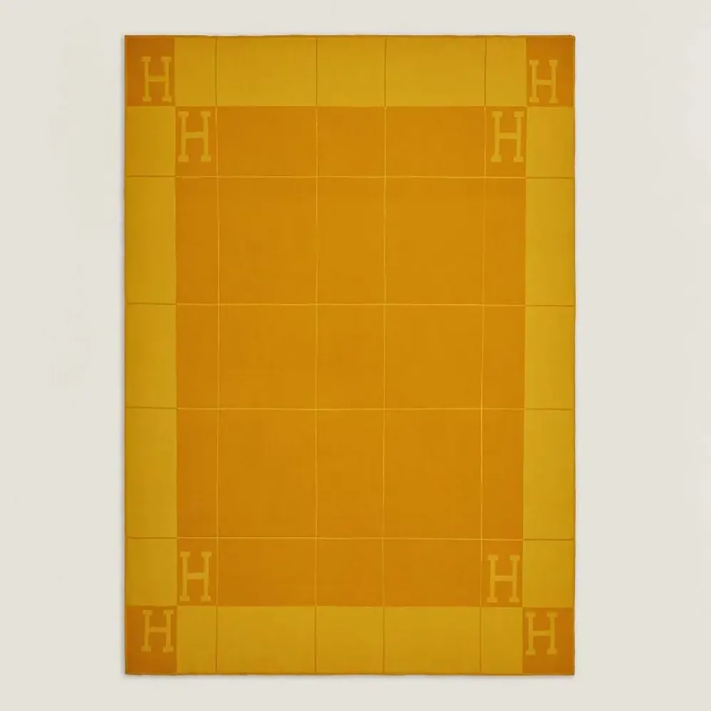 Hermes Avalon Spring Blanket in Woven Cashmere for Unisex