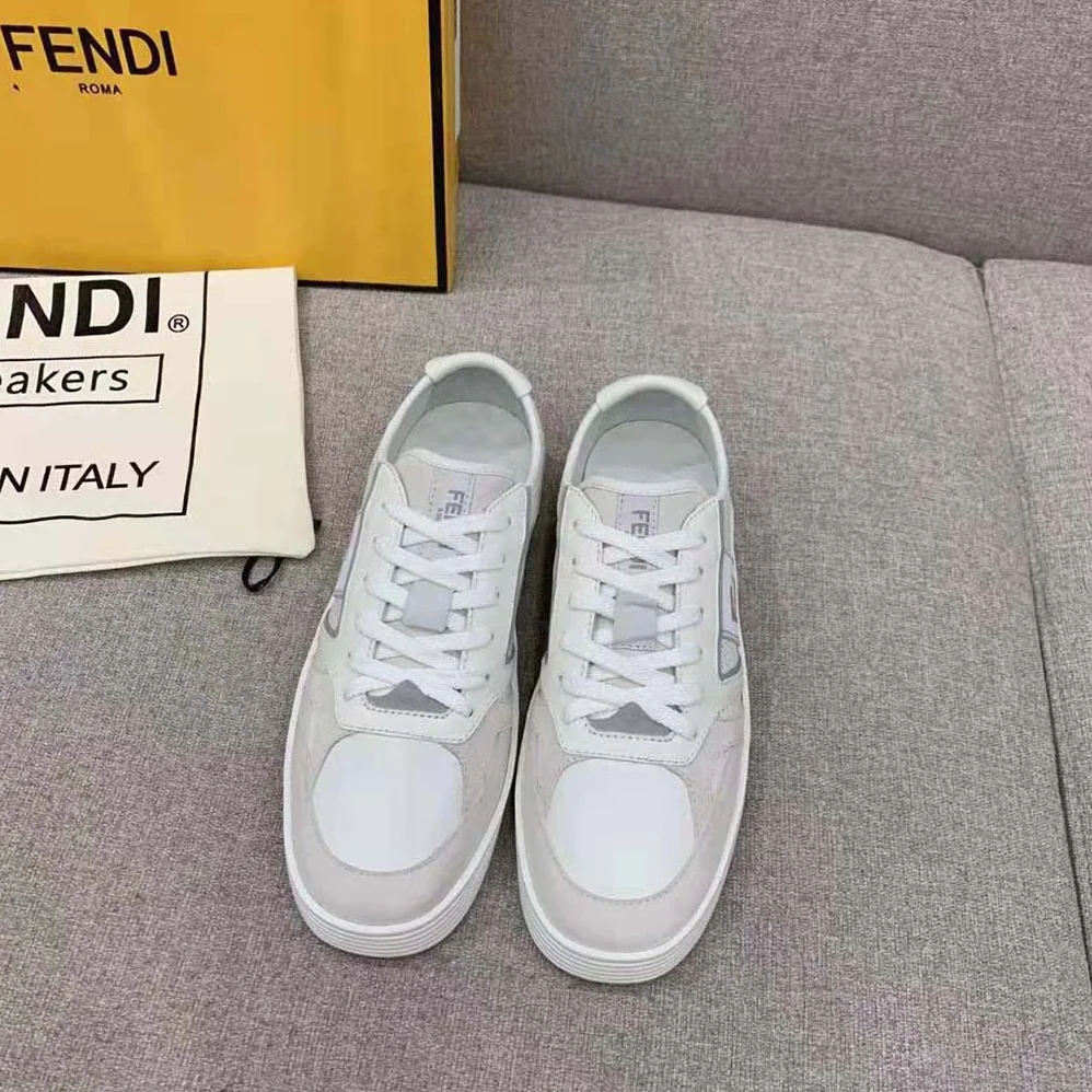 Fendi Step White Leather Low for Men in tops Fendi Step White Leather Low for Men in tops