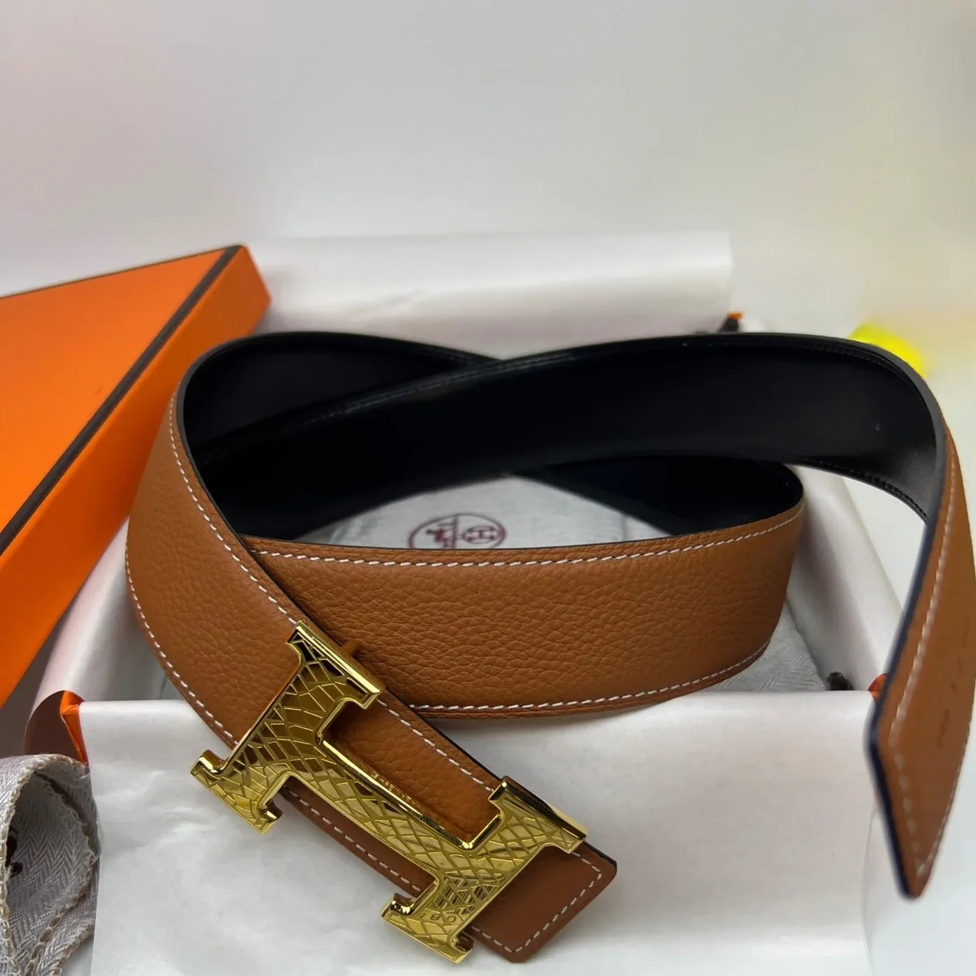 Hermes Constance Martelee Belt Buckle Reversible Brown Hermes Constance Martelee Belt Buckle Reversible Brown