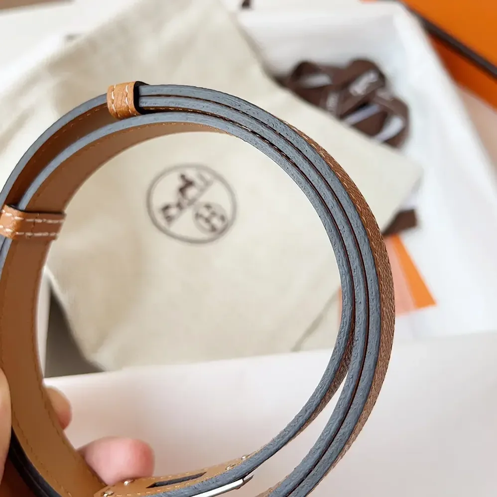 Hermes Kelly 18 Belt for Women in Brown