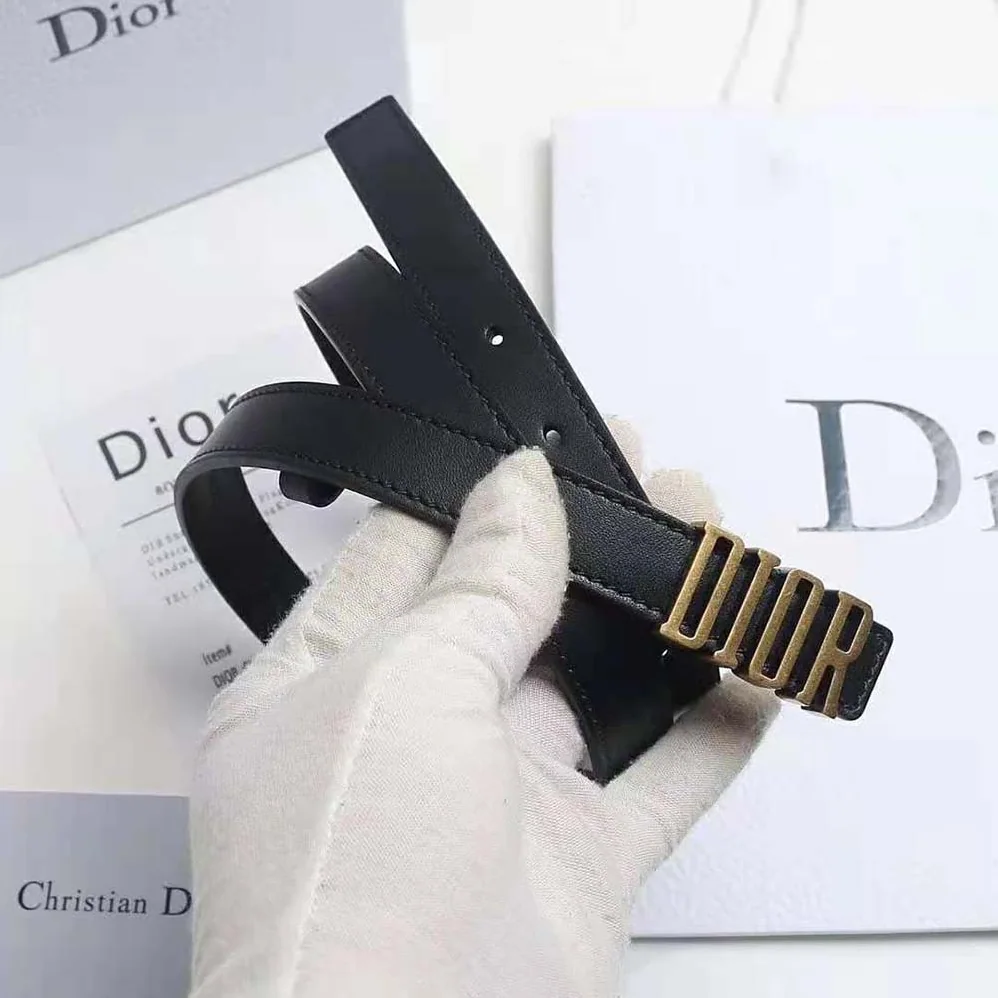 Dior D-Fence Belt Black Smooth Calfskin 30 MM for Women Dior D-Fence Belt Black Smooth Calfskin 30 MM for Women
