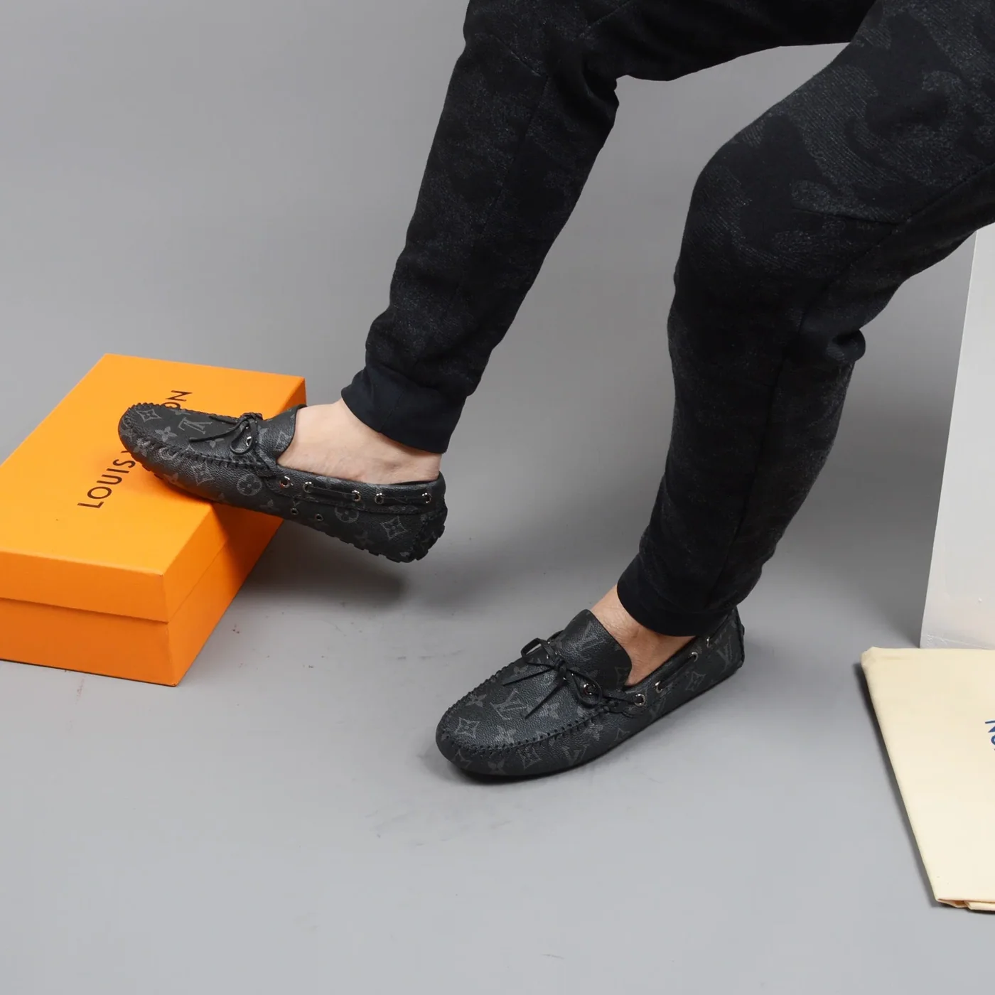 Louis Vuitton Driver Moccasin Black Virgil Abloh Louis Vuitton Driver Moccasin Black Virgil Abloh