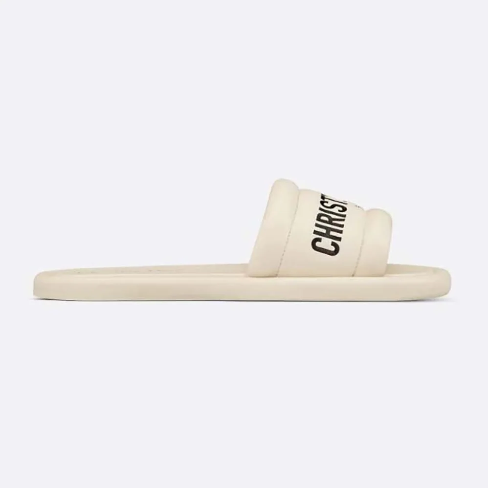 Dior Every-D Slide White Embossed Lambskin for Women Dior Every-D Slide White Embossed Lambskin for Women