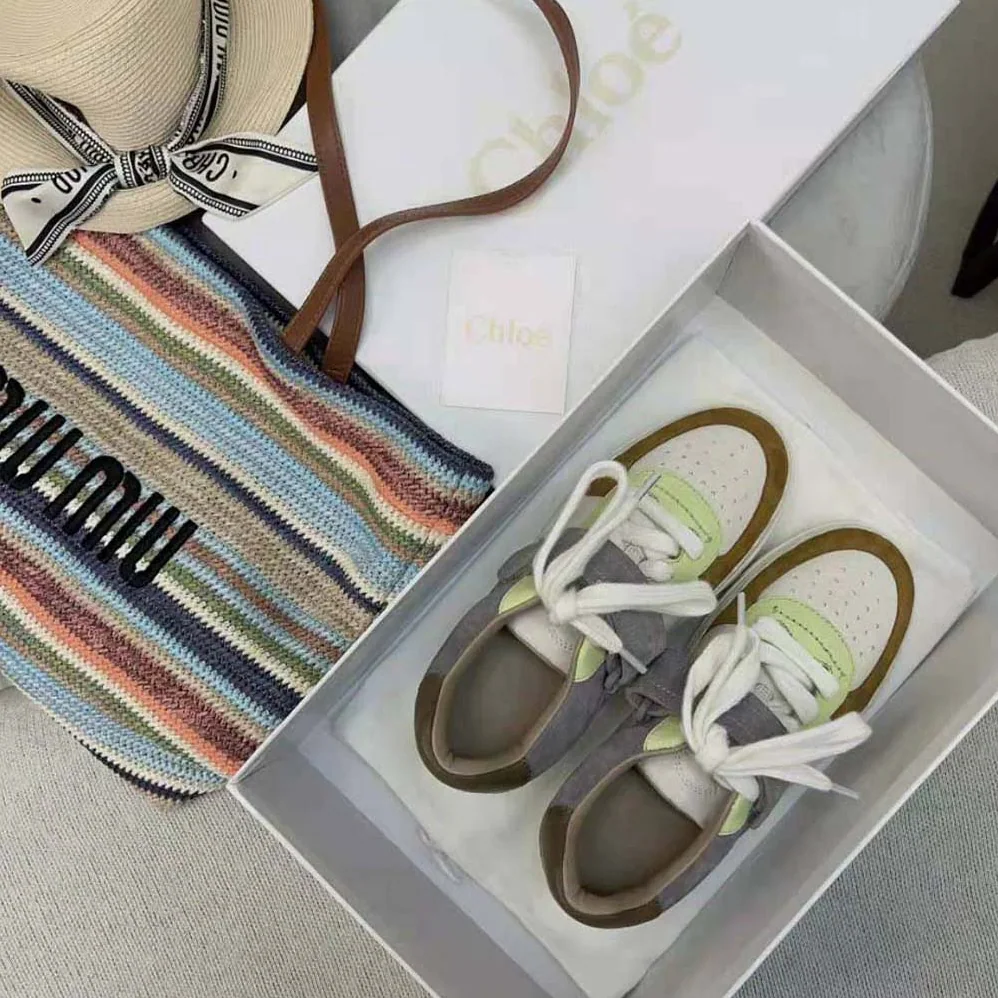 Chloe Lauren Sneaker with Strap for Women in Brown Chloe Lauren Sneaker with Strap for Women in Brown