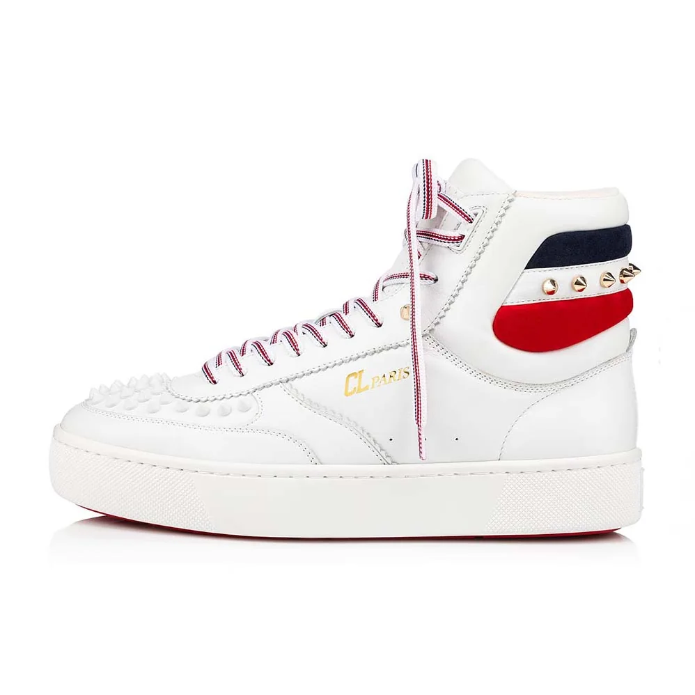 Christian Louboutin Top Rui Spikes Flat Tennis for Women in inspired Sneaker