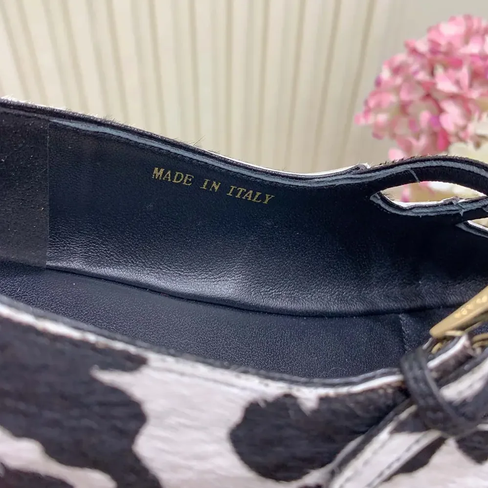 Prada Printed Leather Ballerinas for Women Prada Printed Leather Ballerinas for Women