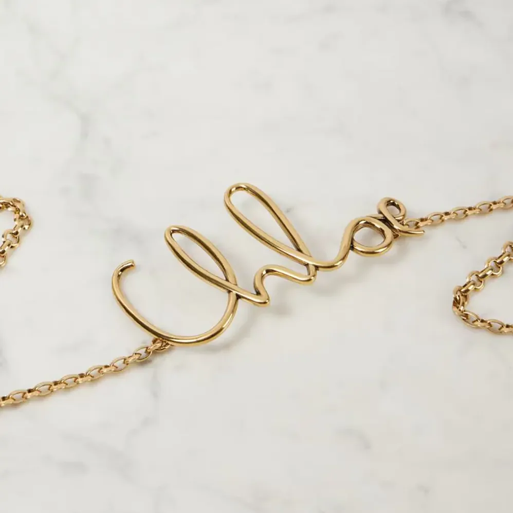 Chloe Iconic Chain Small Belt for Women in Gold Chloe Iconic Chain Small Belt for Women in Gold