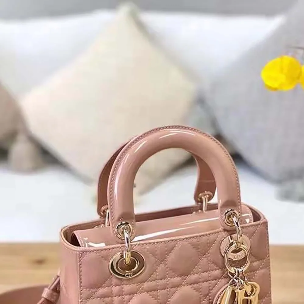 Dior Small Lady Dior Bag Patent Calfskin