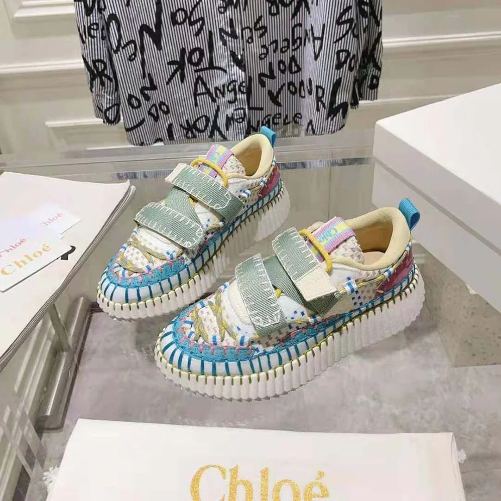 Chloe Nama Slip-on Sneaker for Women in Blue Chloe Nama Slip-on Sneaker for Women in Blue