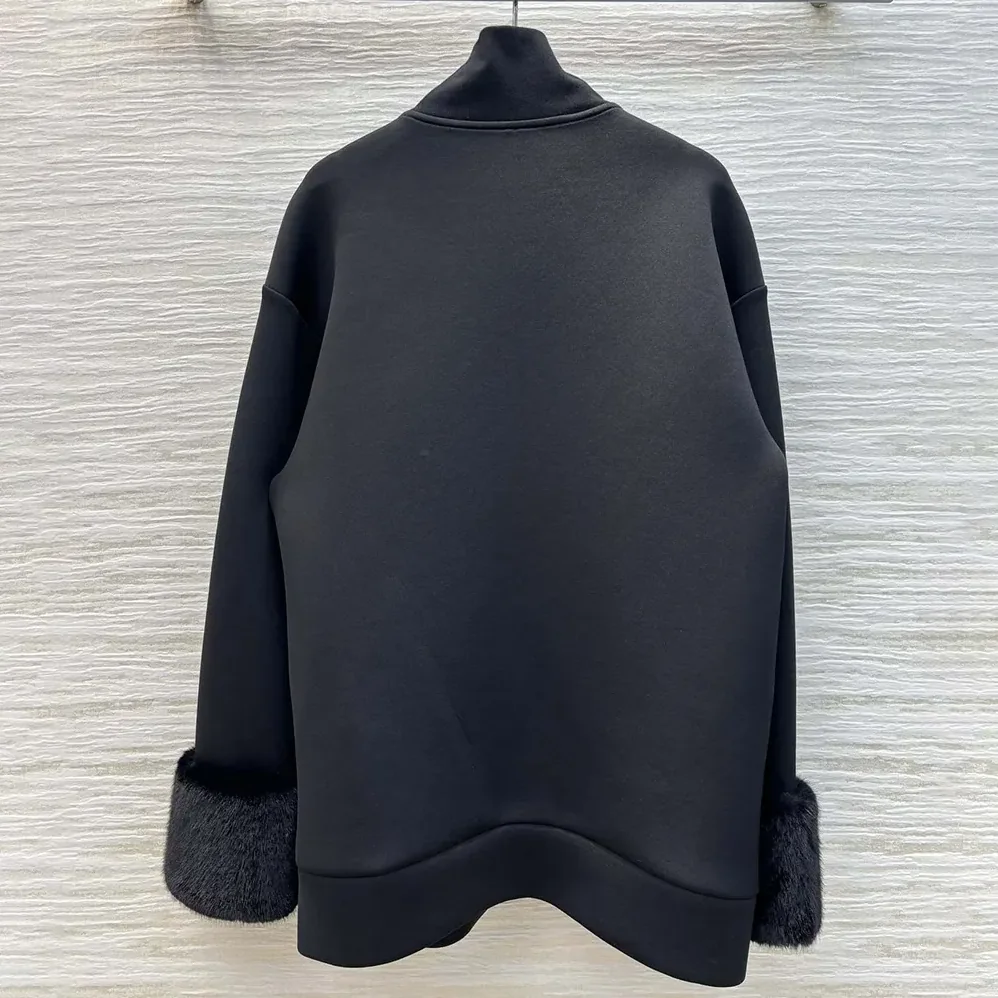 Prada Double Fleece High for Women in neck Blouson Prada Double Fleece High for Women in neck Blouson