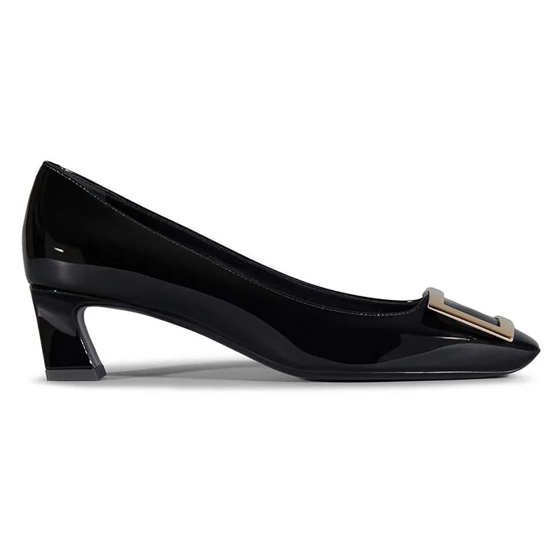 Roger Vivier Belle Vivier Trompette Pumps Patent Leather-4.5cm for Women in Black