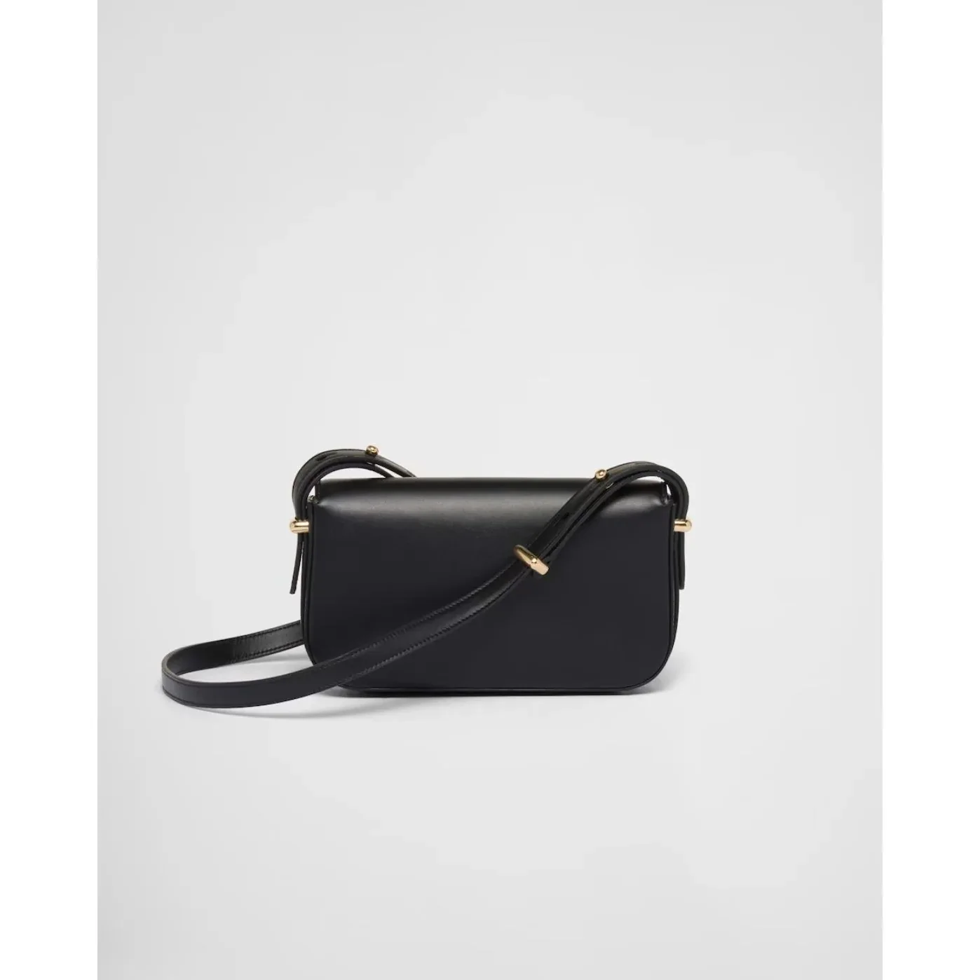 Prada Leather Shoulder Black Bag 1BD339_ASK_F0002_V_MTO- / 8 Inches Prada Leather Shoulder Black Bag 1BD339_ASK_F0002_V_MTO- / 8 Inches