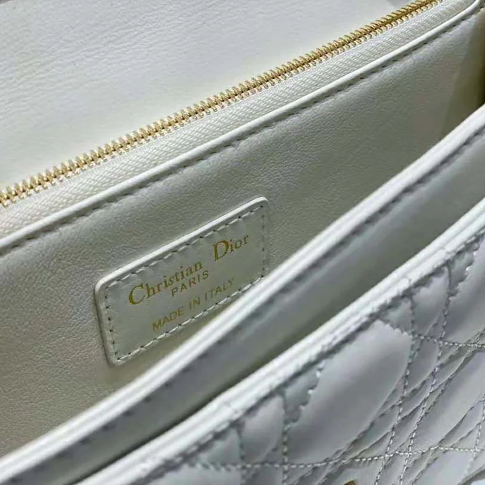 Dior Miss Dior Top Handle Bag Latte Cannage Lambskin for Women Dior Miss Dior Top Handle Bag Latte Cannage Lambskin for Women