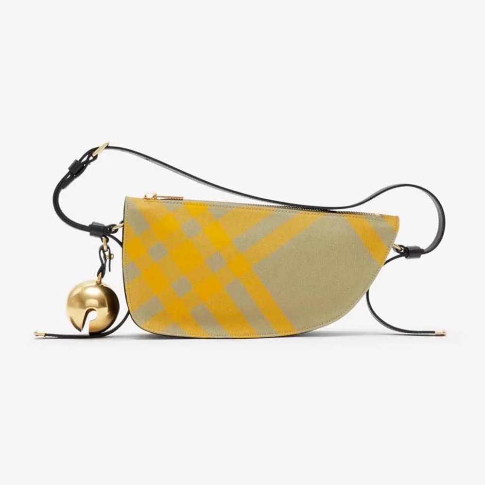 Burberry Mini Shield Sling Bag for Women in Yellow Burberry Mini Shield Sling Bag for Women in Yellow