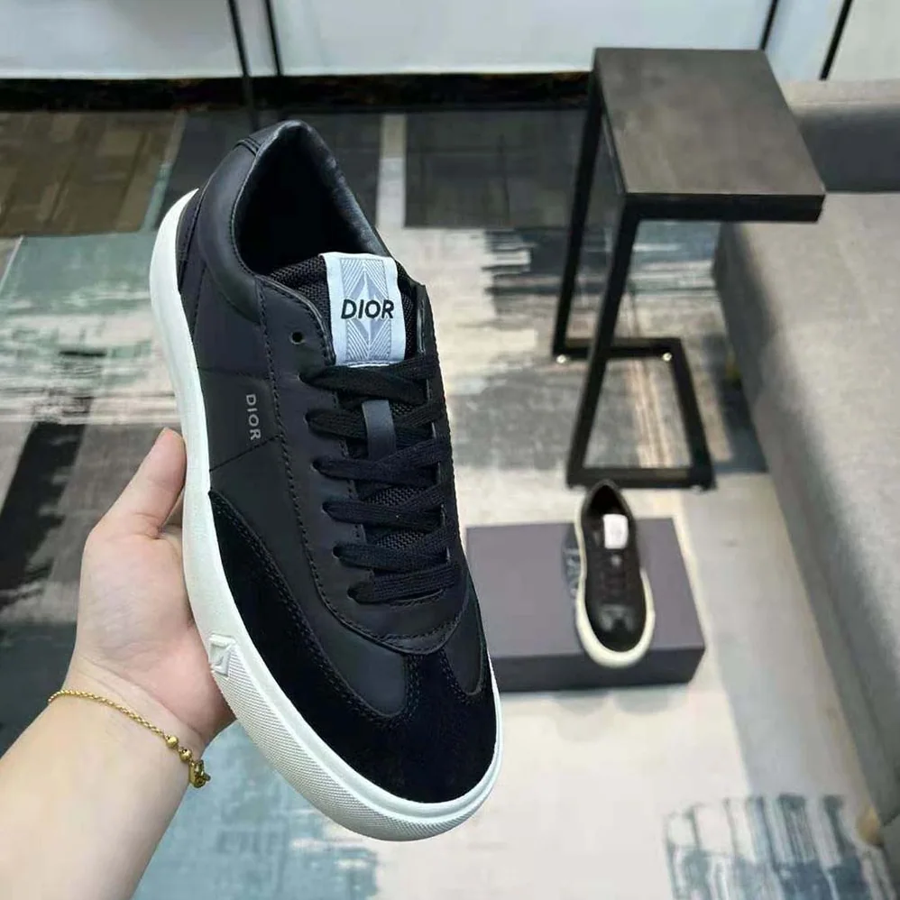Dior B101 Sneaker Black Smooth Calfskin and Nubuck for Men Dior B101 Sneaker Black Smooth Calfskin and Nubuck for Men