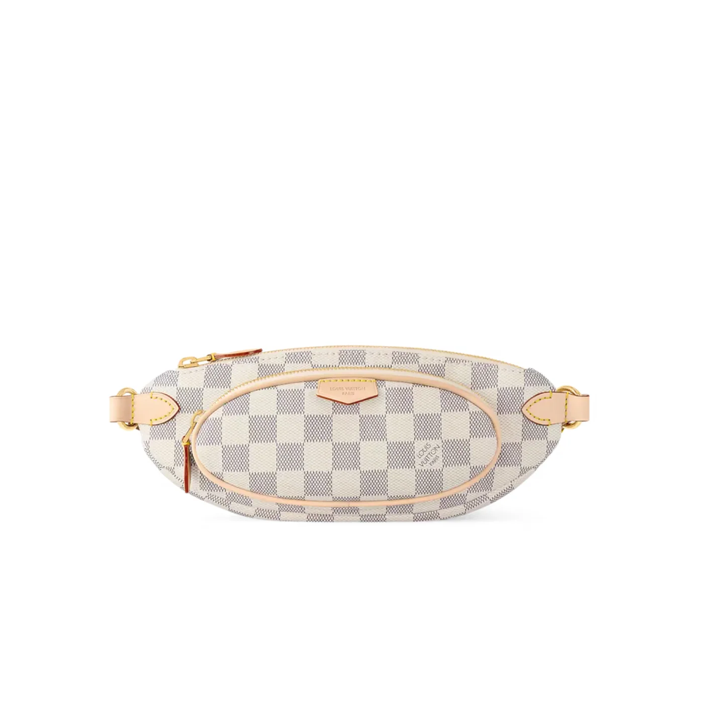 Louis Vuitton Keepit Bumbag in Damier Azur Gold Hardware