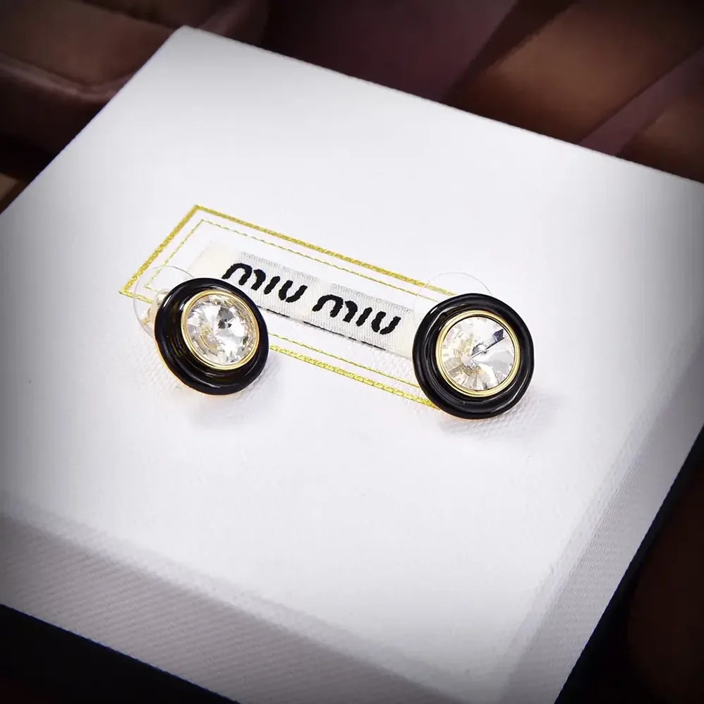Miu Miu Plexiglas and Metal Earrings for Women Miu Miu Plexiglas and Metal Earrings for Women